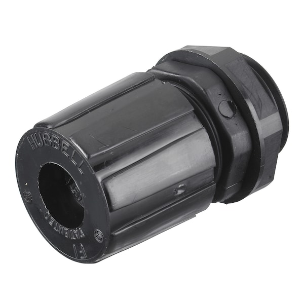 Kellems Wire Management, Cord Connectors, Junior, .38"-.44", 1/2" NPT, Black, PK25
